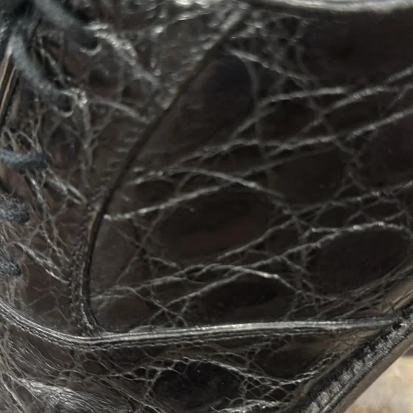 Lorenzo Banfi Man’s Italian Shoe Crocodile Dressing size 8 - Picture 9 of 16